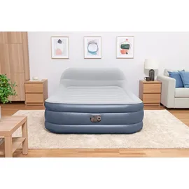 BESTWAY Tritech Doppelluftbett SleekFlowTM mit Kopfteil & integrierter Elektropumpe 226 x 152 x 84 cm