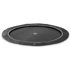 EXIT InTerra ebenerdige sports Trampolin ø244cm - schwarz
