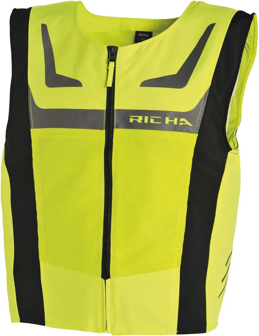 Richa Safety Mesh Warnweste, schwarz-gelb, Größe XL 2XL für Männer