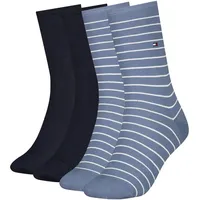 Tommy Hilfiger Damen Small Stripe Socks Socke, navy light blue, 35-38 - 35-38