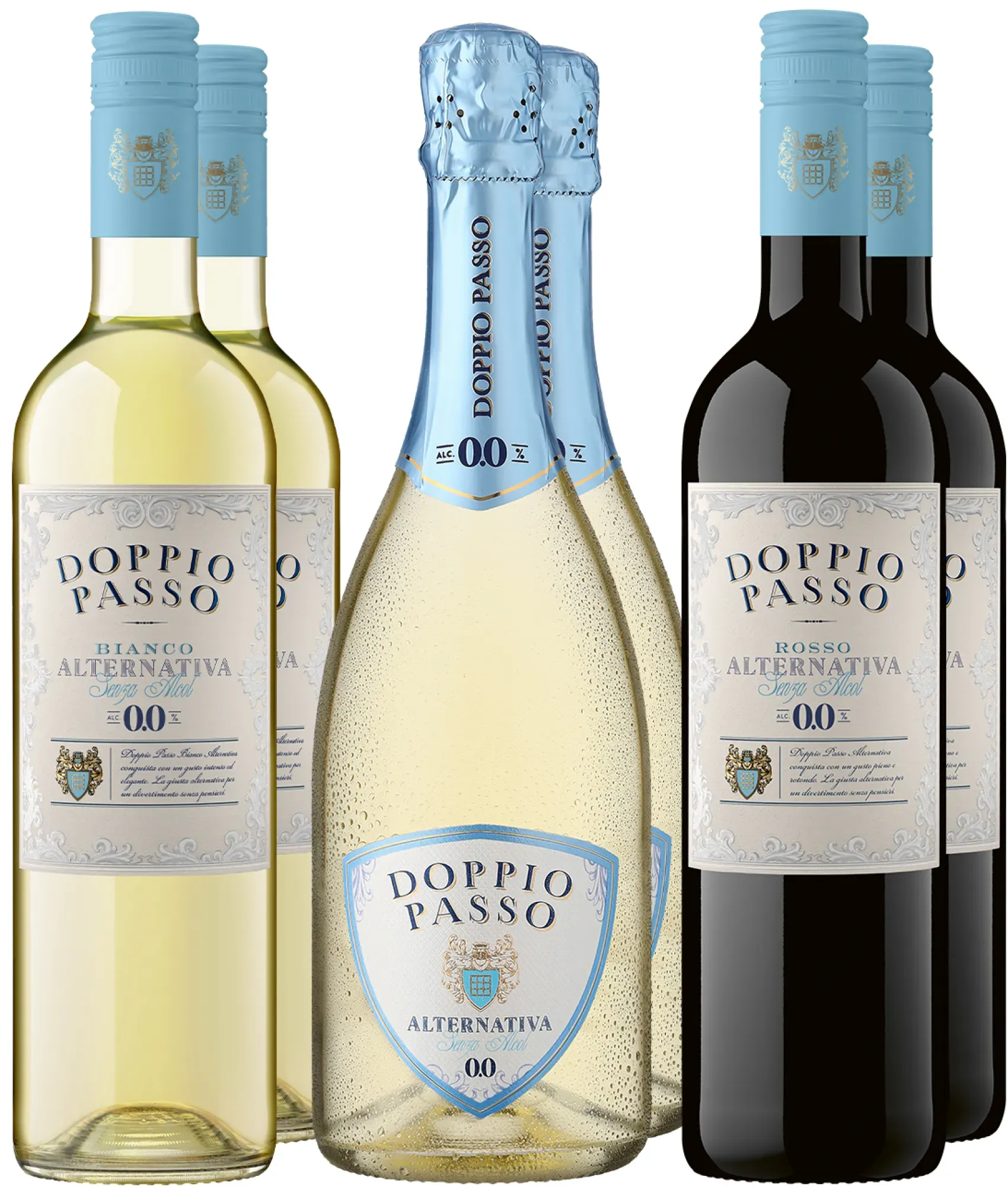 6er-Probierpaket »Doppio Passo Alternativa« Alkoholfrei