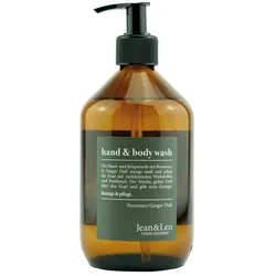 Jean & Len Hand & Bodywash Rosemary Ginger 500 ml