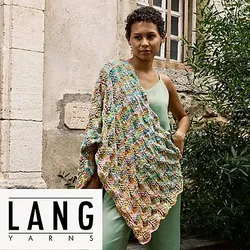 Strickanleitung – Schultertuch "Bertine" aus Lang Yarns Lisboa