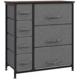 Homcom Schubladenkommode 63,5 x 71 x 30 cm Dunkelgrau