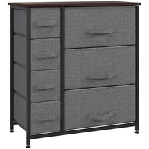 Homcom Schubladenkommode 63,5 x 71 x 30 cm Dunkelgrau