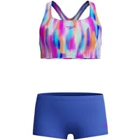 Speedo Kinder Bikini Girls Allover 2PC Boyleg, Cobalt Pop,