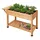 Relaxdays Hochbeet mit Unterteilung 128 x 56 x 81 cm Orange