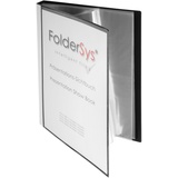 FolderSys Sichtbuch DIN A4, 30 Hüllen schwarz