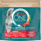 PURINA ONE Bifensis Sterilcat Futter für ausgewachsene Katzen mit hohem Rindfleischanteil 1,4kg