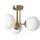 LEDKIA LIGHTING Moonlight Brass 3 Strahler kugelförmig Glas Metall