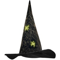Amakando Zauberhafter Spinnen-Hut für Damen/Schwarz/Zauberhut für Hexen & Magierinnen/Bestens geeignet zu Horror-Party & Walpurgisnacht