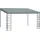 Outsunny Pergola Gartenpavillon 4 x 3 m Überdachung Zelt aus Metall & Polyester in Grau, ideal für Garten & Terrasse Aosom.de