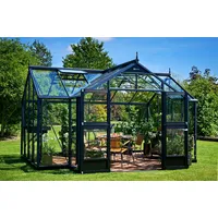 Juliana Orangerie Gewächshaus Alu Anthrazit Sicherheitsglas 3 mm 15,1 m2