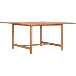 Gartentisch 150 x 150 x 76 cm Massivholz Teak