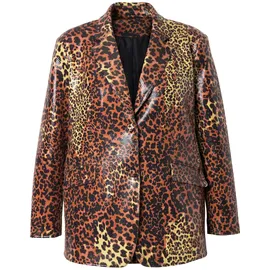 Angel Of Style by Happy Size Blazer Animalprint Beige 44