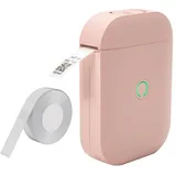 Tragbarer, Pinkfarbener, Kabelloser Thermodrucker – Bluetooth-etikettendrucker Für Smartphones, Mini-klebeetikettendrucker