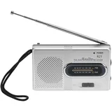 QWORK® Tragbares Radio AM/FM, Radio Batteriebetrieben mit Kopfhöreranschluss, Teleskopantenne, Lautsprecher, für Camping, Outdoor-Aktivitäten (Keine Batterien Enthalten)