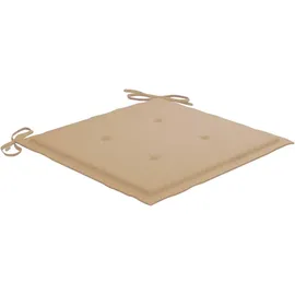 vidaXL Stapelbare Gartenstühle mit Kissen 95,5 x 59 x 26 cm beige 6 St.