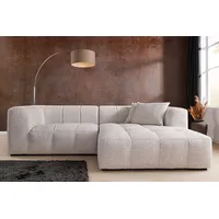 Riess-Ambiente Modernes Ecksofa ZERO GRAVITY 240cm graphit beige Strukturstoff 3-Sitzer Couch