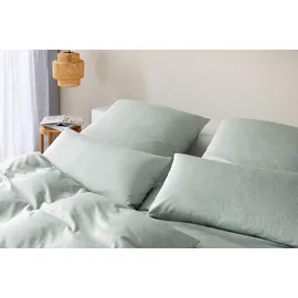 ELEGANTE Twine Jersey Salbei 135 x 200 cm + 80 x 80 cm