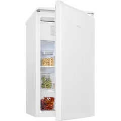 Bomann Kühlschrank mit Gefrierfach | 91L | Kühlschrank klein | 2 Ablagen | Gemüsefach | Mini Kühlschrank | Kühlschrank schwarz | KS 7254 weiß - Weiß