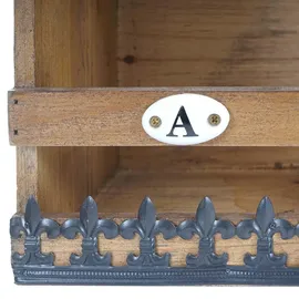 berlinlodge Wandregal 71 x 18 x 16 cm Braun