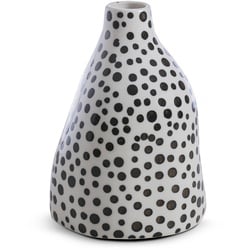 Vase Dots 17,2 cm Porzellan Weiß S (Small)