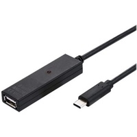 Value USB 2.0 Verlängerung, aktiv, mit Repeater, A-C, schwarz,