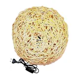 Rattan Lampe Steh Korb Kugel Zimmer Korb Natur Boden