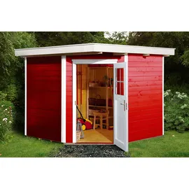 Weka Gartenhaus 229 2,39 x 2,35 m schwedenrot