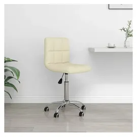 vidaXL Bürostuhl Drehbar Creme Stoff