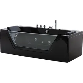 Beliani Samana Whirlpoolbadewanne 76 x 162 cm (W) 76 x (H) 55 x (L) 162 cm
