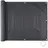Tectake Balkonverkleidung 90 x 600 cm schwarz Kunststoff