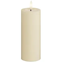 Deluxe Homeart LED Stumpenkerze 5 x 12,5 cm creme