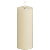 Deluxe Homeart LED Stumpenkerze 5 x 12,5 cm creme