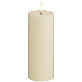 Deluxe Homeart LED Stumpenkerze 5 x 12,5 cm creme