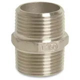 KLASEBO® Edelstahl Doppelnippel Gewindefitting 1 1/2 Zoll