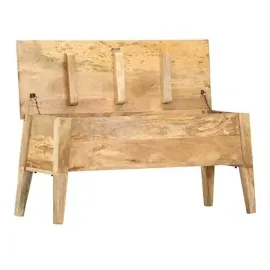 vidaXL Aufbewahrungstruhe 99 x 35 x 48 cm Massivholz Mango