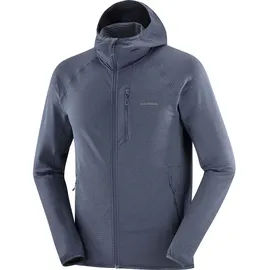 Salomon Herren Essential Lightwarm Hoodie Jacke (Größe L, blau)