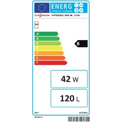 Viessmann Gas-Brennwertgerät Umlauf Vitodens 200-W B2HF 25 kW Bedieneinheit HMI 3,5" Speicher Vitocell 100-W CUGB 120L
