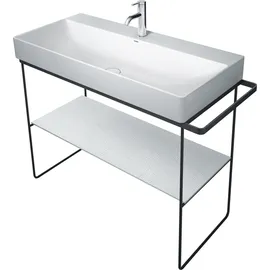 Duravit DuraSquare 106,5x45cm, bodenstehend, schwarz matt