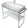 Duravit DuraSquare 106,5x45cm, bodenstehend, schwarz matt