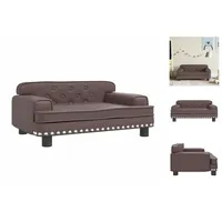 vidaXL Kindersofa Braun 70x45x30 cm Kunstleder