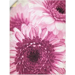 Wandfolie ARTLAND "Pinke Gerbera", pink (farbe bild(er): pink), B:60cm H:80cm T:0,1cm, Dekorfolie, Bilder, selbstklebend