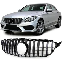 Tenzo-R Sport Kühlergrill Schwarz Chrom für Mercedes C Klasse W205 S205 13–18