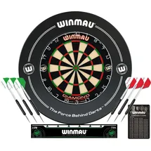 WINMAU Dartboard Surround, Set Diamond Plus | Dartscheibe, Dart Scheibe Darts