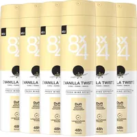 8X4 Deospray Vanilla Twist 6 x 150 ml