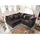 MASSIVMOEBEL24.DE Ecksofa 238x234x90 dunkelgrau SYLT