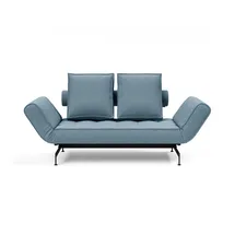 Innovation Living 3-Sitzer INNOVATION LIVING TM "Ghia Schlafsofa mit Taschenfederkern, Breite 210cm, Tiefe 93cm", blau (hellblau), B:178cm H:83cm T:93cm, Sofas, eine große Liegefläche mit geringer Stellfläche, beidseitig abklappbar