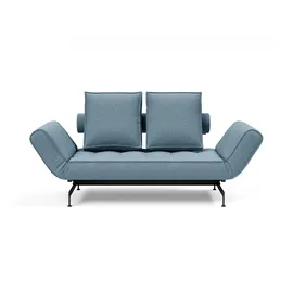 Innovation Living 3-Sitzer INNOVATION LIVING TM "Ghia Schlafsofa mit Taschenfederkern, Breite 210cm, Tiefe 93cm", blau (hellblau), B:178cm H:83cm T:93cm, Sofas, eine große Liegefläche mit geringer Stellfläche, beidseitig abklappbar